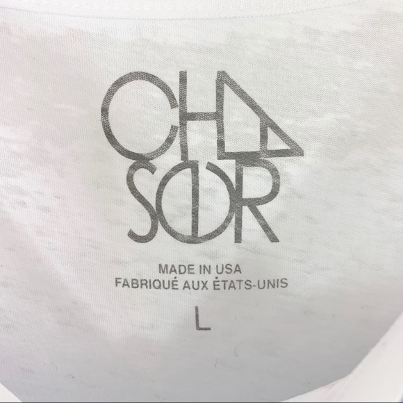 Chaser Woodstock Oversized Burnout T Shirt White L - Picture 5 of 5